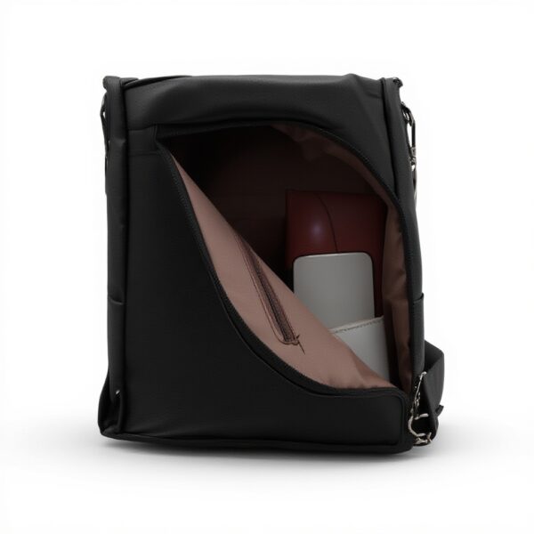 Zaino Donna Antifurto Pelle PU Nicole Doris Grande Leggero