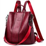 Zaino Donna Antifurto Pelle PU Nicole Doris Grande Leggero