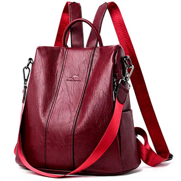 Zaino Donna Antifurto Pelle PU Nicole Doris Grande Leggero