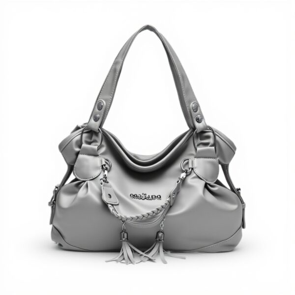 Nicole Doris Borsa Tote Donna PU Nero Grigio Lavoro