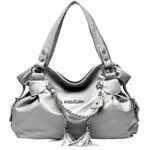 Nicole Doris Borsa Tote Donna PU Nero Grigio Lavoro
