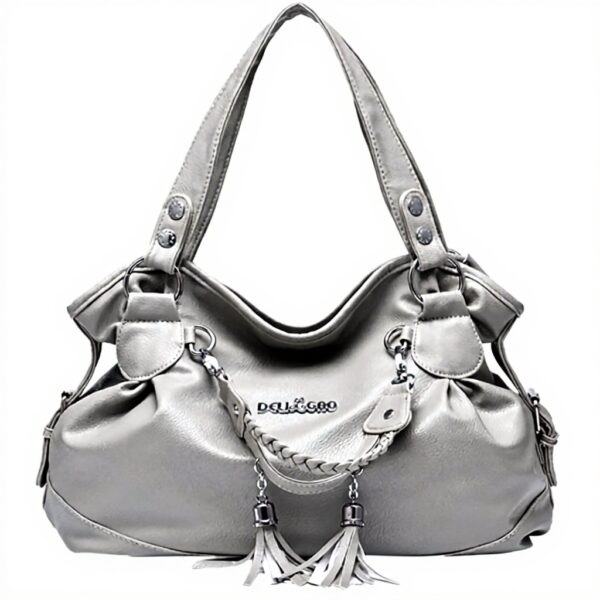 Nicole Doris Borsa Tote Donna PU Nero Grigio Lavoro