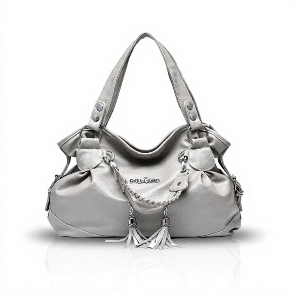 Nicole Doris Borsa Tote Donna PU Nero Grigio Lavoro