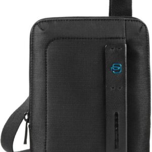Piquadro borsa a spalla uomo pelle tessuto iPad mini-0