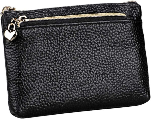 Portafoglio pelle cuore cerniera HXT-OAK portachiavi donna-0
