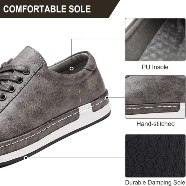 Scarpe da Skateboard Uomo Asifn Pelle Antiscivolo Comode-2