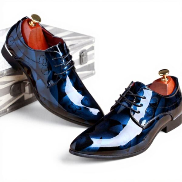 Scarpe Derby Uomo Gaorui Finta Pelle Floreale Stringate