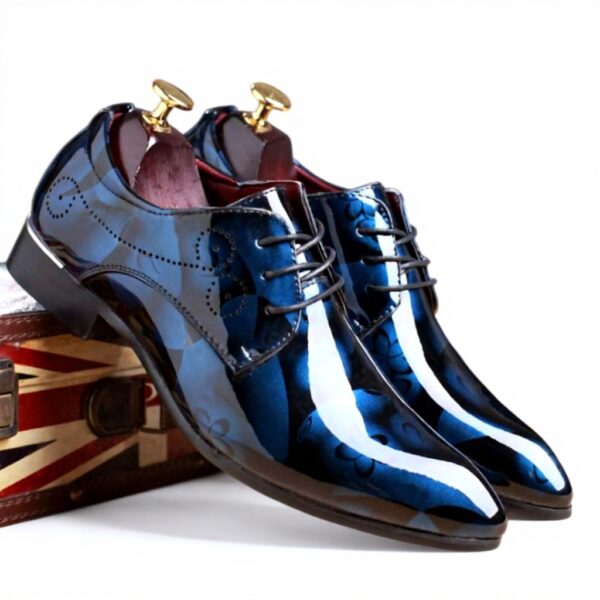 Scarpe Derby Uomo Gaorui Finta Pelle Floreale Stringate