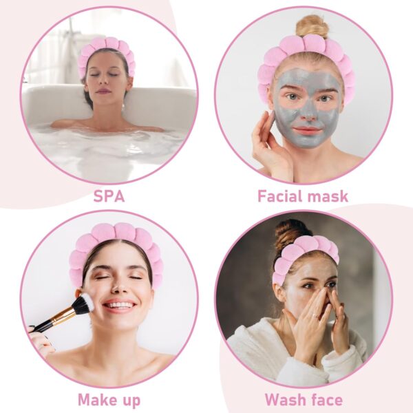 Fascia capelli spa YUXIANLB spugna morbida trucco cura pelle-2