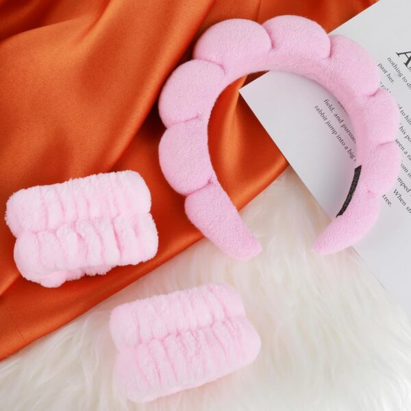 Fascia capelli spa YUXIANLB spugna morbida trucco cura pelle-3