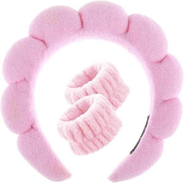 Fascia capelli spa YUXIANLB spugna morbida trucco cura pelle-6