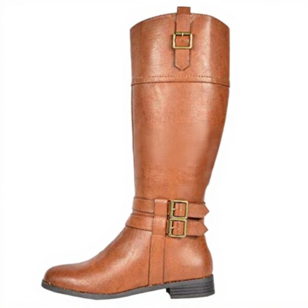 Stivaletti Vintage Xmiral Donna Pelle Tacco Basso Stivali