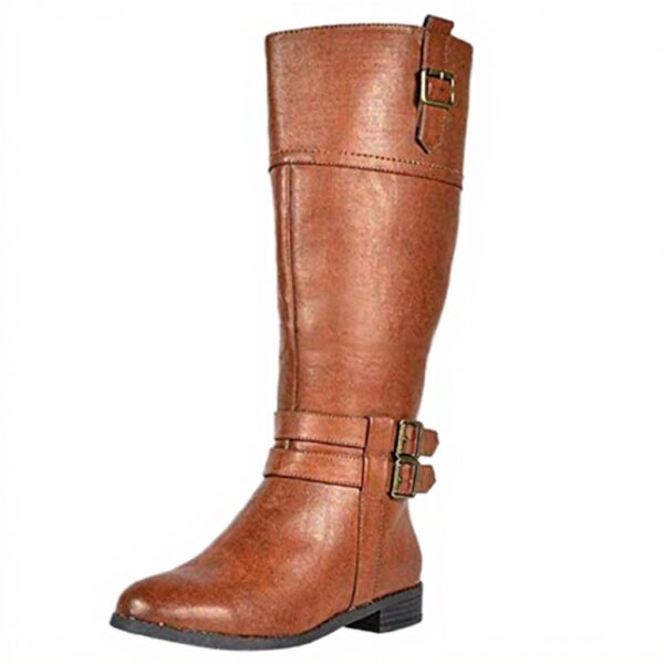 Stivaletti Vintage Xmiral Donna Pelle Tacco Basso Stivali
