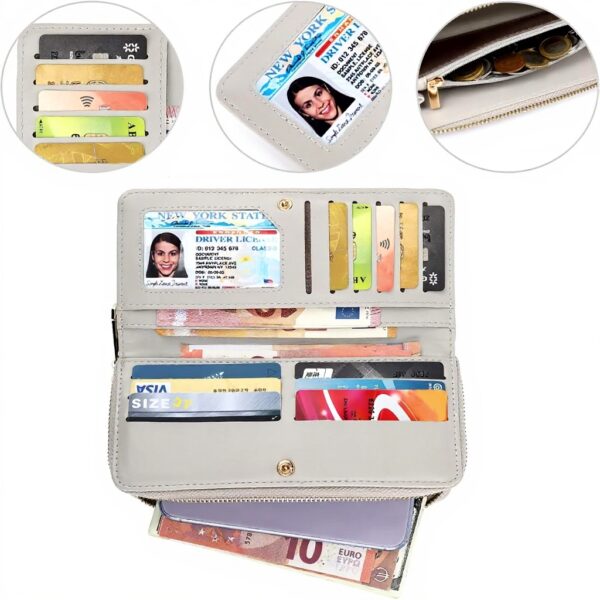 Portafoglio donna TANTOMI pelle sintetica RFID scomparti