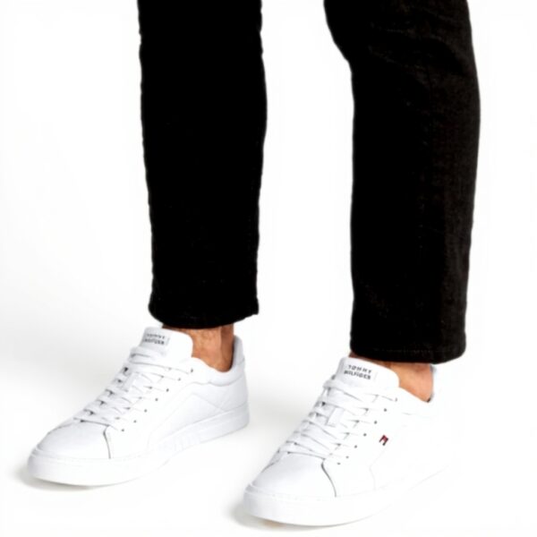 Tommy Hilfiger Sneaker Uomo Pelle Bianco FM0FM05317 Scarpe