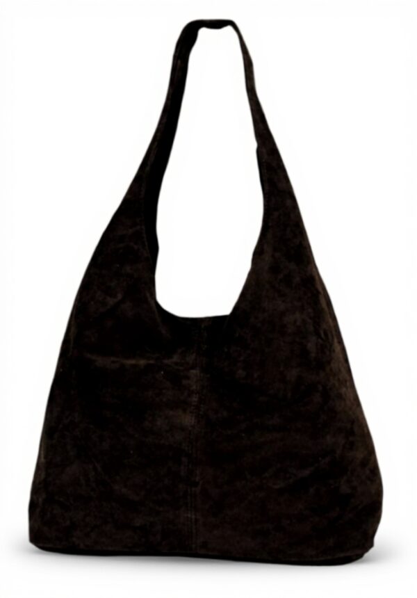 AMBRA Moda WL818 Borsa in Vera Pelle Marrone Shopper Donna