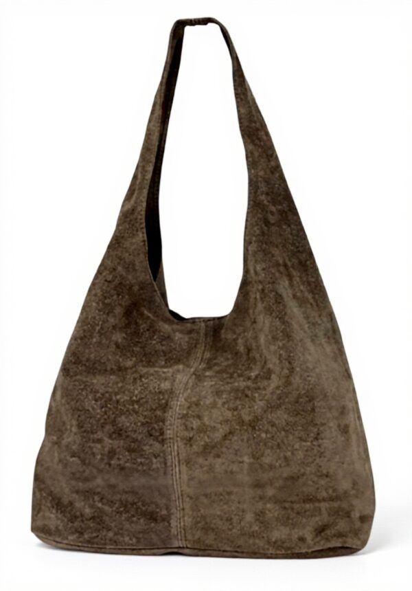 AMBRA borsa a tracolla donna pelle sabbia shopper WL818