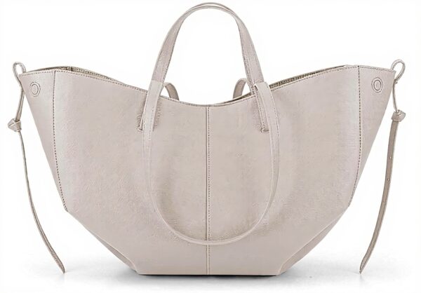 Borsa tote pelle vegana capiente - Tracolla donna elegante e