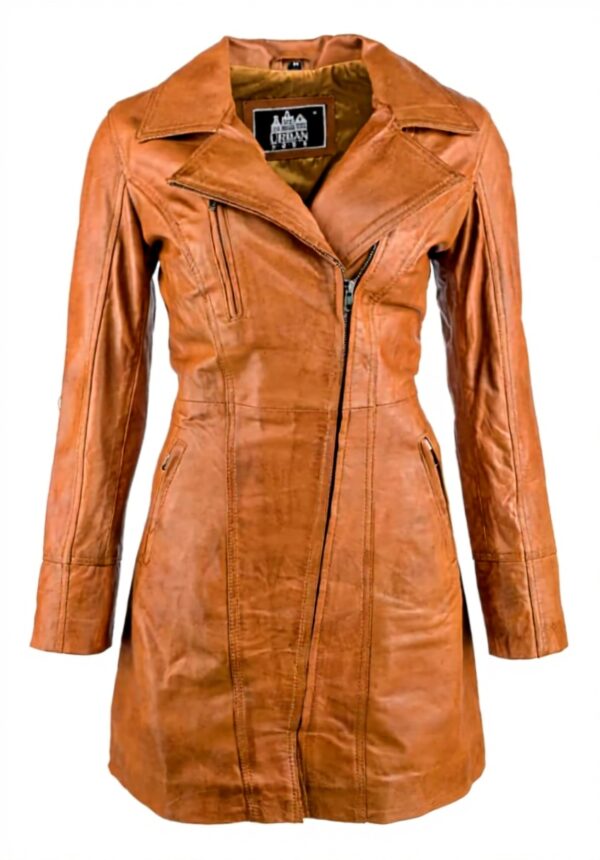 Giacca in pelle donna Urban Leather Janice, cappotto