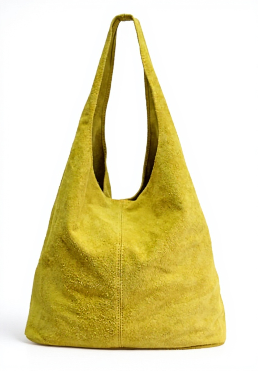 Borsa WL818 in pelle scamosciata su sfondo neutro