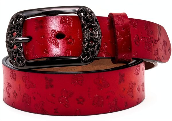 AmyKer cintura donna pelle vacchetta 33mm taglio su misura-1