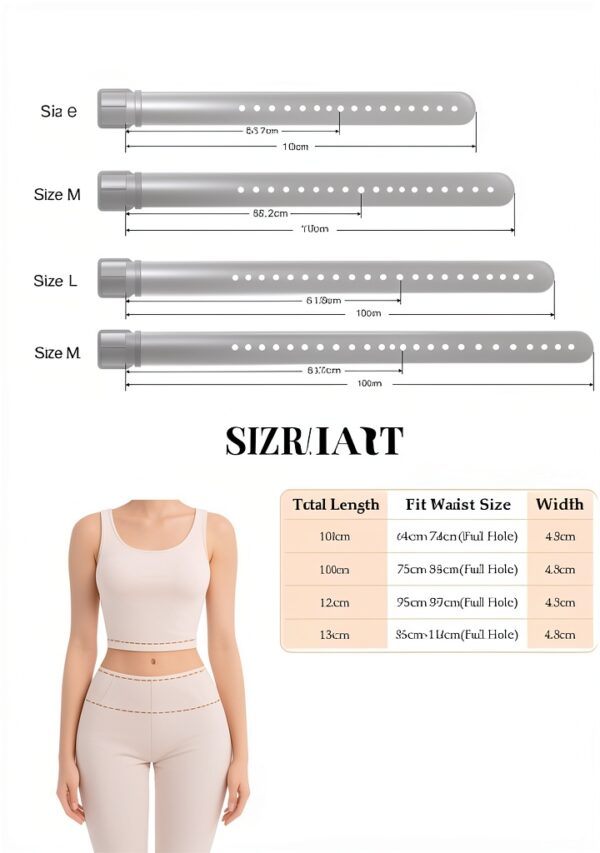 Cintura Larga LEACOOLKEY Pelle PU Fibbia Oro Donna-5