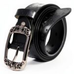 AmyKer Cintura Donna Vera Pelle Bovina Fibbia Lega Taglio-0