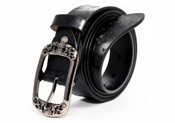 AmyKer Cintura Donna Vera Pelle Bovina Fibbia Lega Taglio-0