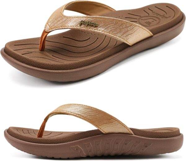 Jiajiale infradito donna glitter pelle vegana comfort-0