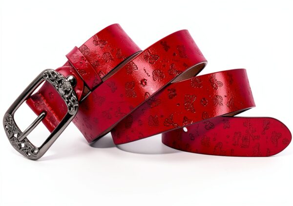 AmyKer cintura donna pelle vacchetta 33mm taglio su misura-2