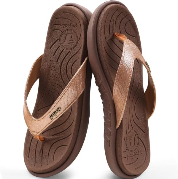Jiajiale infradito donna glitter pelle vegana comfort-4