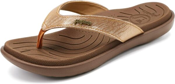 Jiajiale infradito donna glitter pelle vegana comfort-6