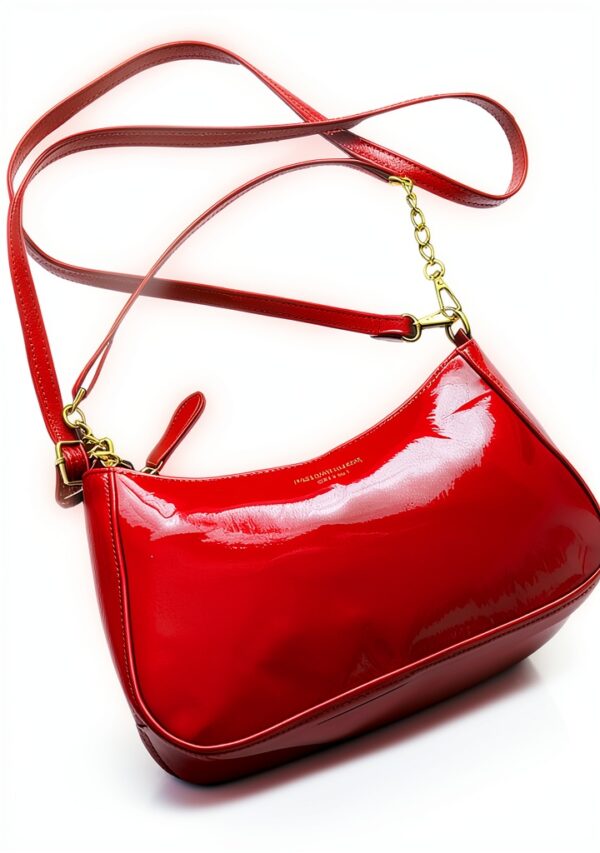 Borsa bordeaux pelle rossa impermeabile vintage donna