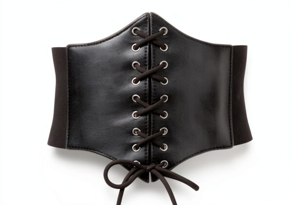 Cinture elastiche donna JASGOOD pelle retrò nero taglie