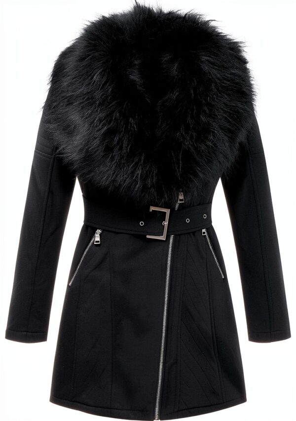 Geschallino Cappotto Donna Finta Pelle Scamosciata Cappuccio