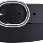 Cintura pelle Levi's donna nero marrone accessorio moda-0