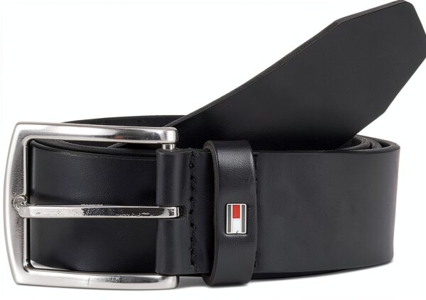 Cintura Tommy Hilfiger Uomo Pelle Fibbia Regolabile Marrone