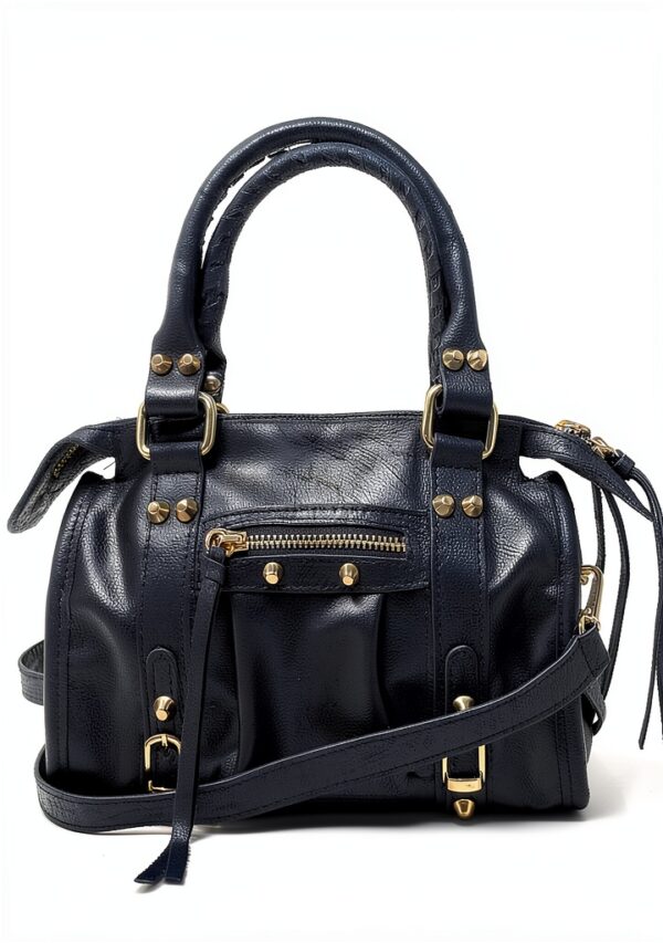 Borsa Donna Pelle Spatolata Borchie Chicca Borse Piccola