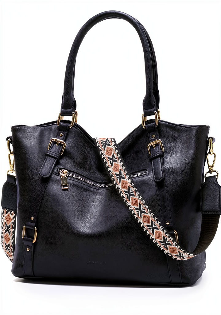 Borsa Chase Chic in pelle PU mostrata in uso quotidiano