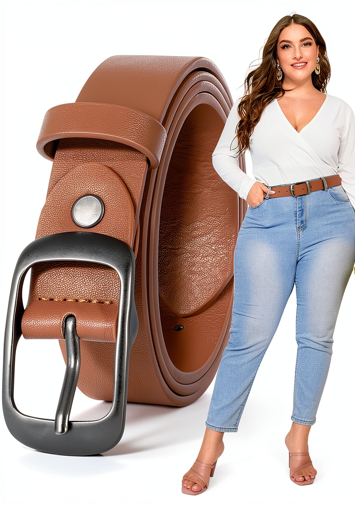 'Cintura elastica JASGOOD nera indossata con jeans'