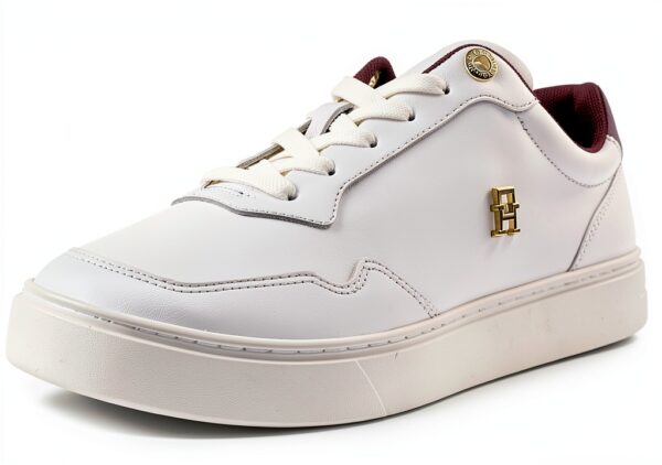 Tommy Hilfiger Sneakers Donna Pelle Essential Elevated Nero