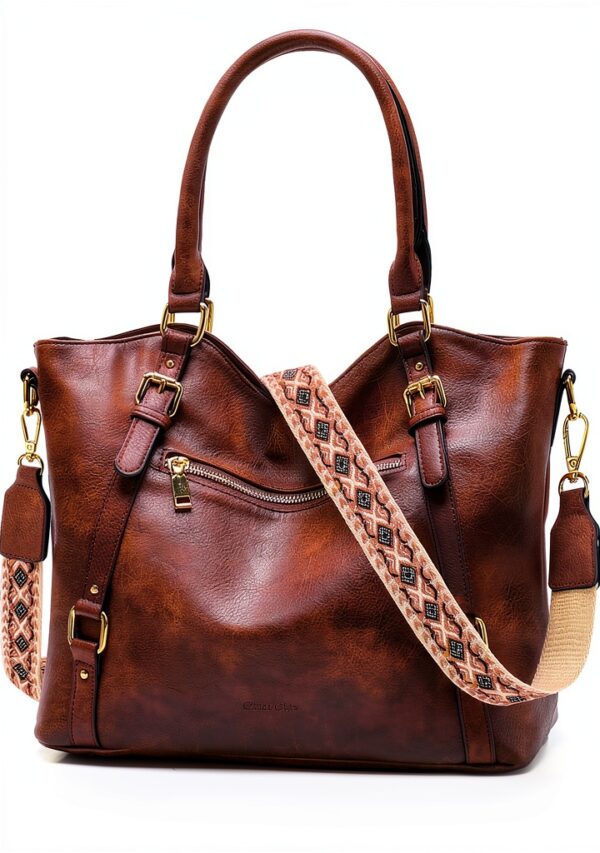 Chase Chic Borsa Donna Pelle PU Elegante Tracolla Staccabile