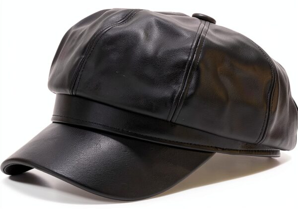 Yanmucy Cappello Newsboy Pelle PU Donna Vintage Inverno