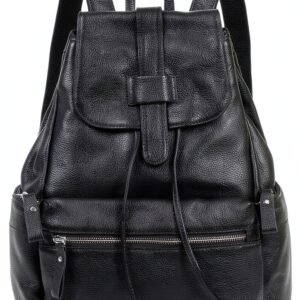 DRF Zainetto Donna Pelle Bovina Nero Marrone Regalo-0