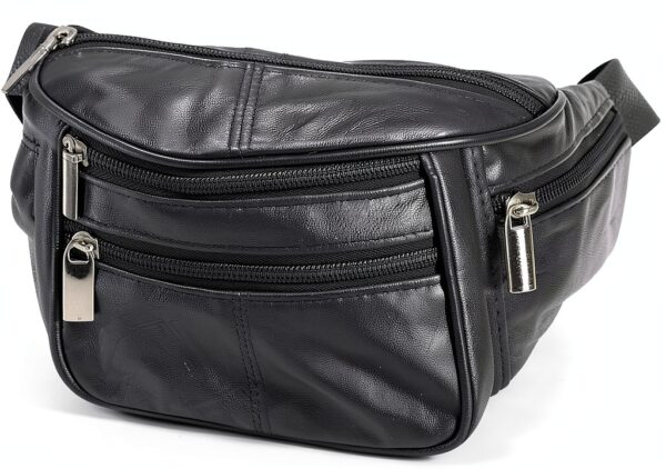 Marsupio Unbekannt Nero pelle morbida unisex adulto-0