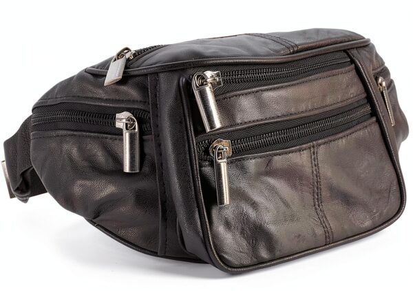 Marsupio Unbekannt Nero pelle morbida unisex adulto-2