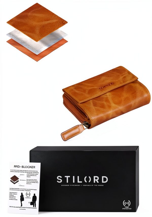 STILORD Thea Portafoglio Donna Pelle RFID Sicurezza Colori-5