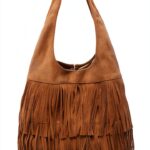 Borsa a mano CORIOS donna frange tessuto sintetico nero-0