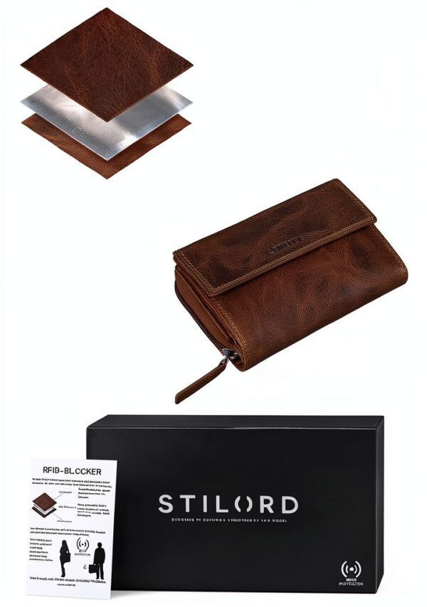 STILORD Thea Portafoglio Donna Pelle RFID Sicurezza Colori-5
