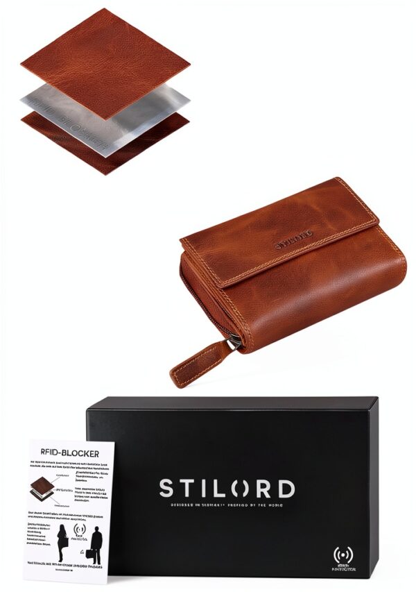STILORD Thea Portafoglio Donna Pelle RFID Sicurezza Colori-5